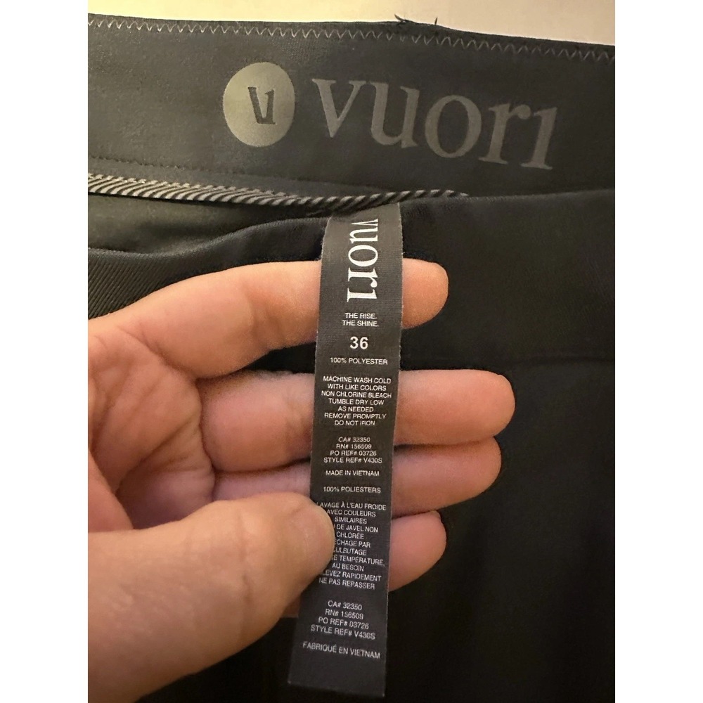 Vuori Pant Mens 36 Gray Athletic Slim Fit Stretch Performance V430S - Picture 5 of 9